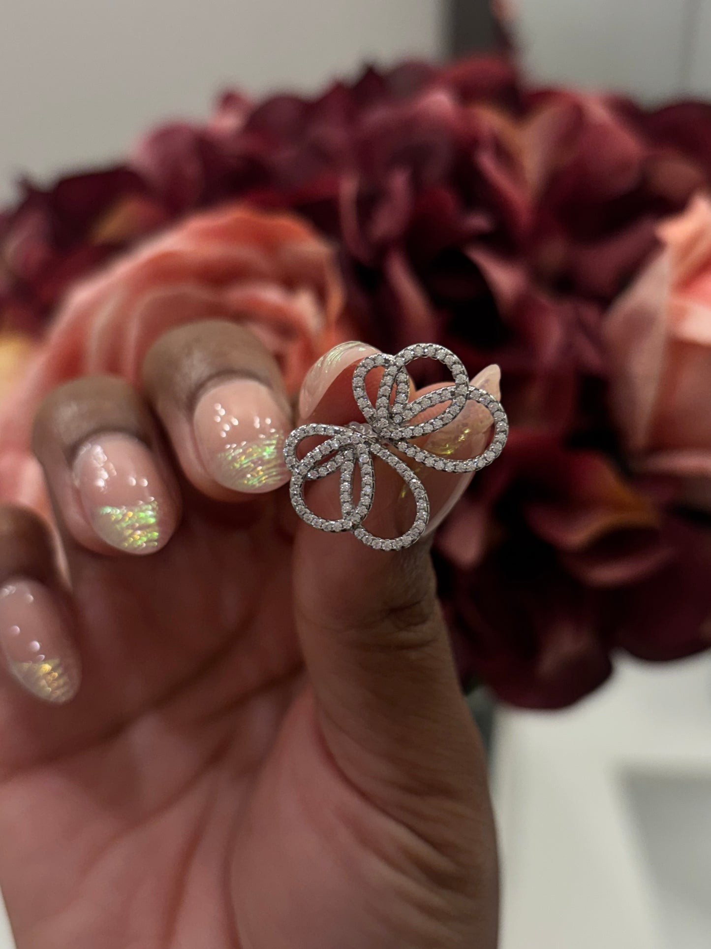 Butterfly Pavé Studs