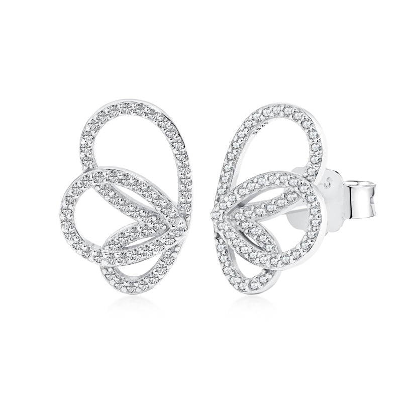 Butterfly Pavé Studs