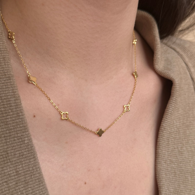 Clover Station Necklace