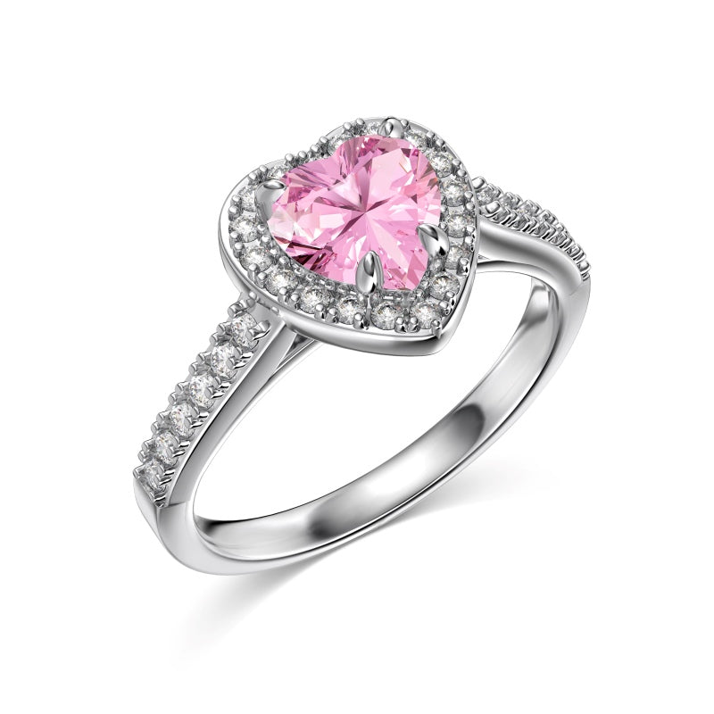 Eternal Love Pink Heart Ring